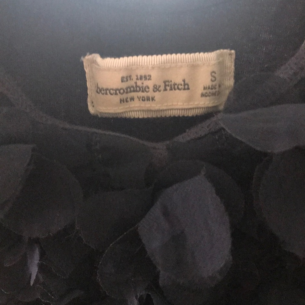 Abercrombie & Fitch - Navy Blue Ruffle Tank